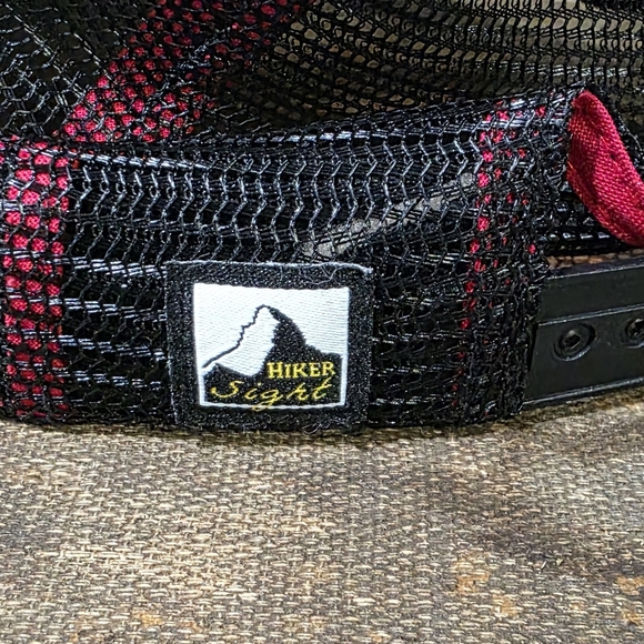 Hiker Sight Half Dome Yosemite Sketch Trucker Hat. Unique Topographic Unisex - Picture 7 of 9